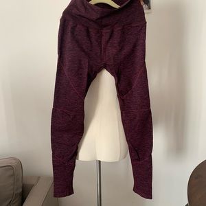 ALPHALETE MAROON LEGGINGS SIZE M